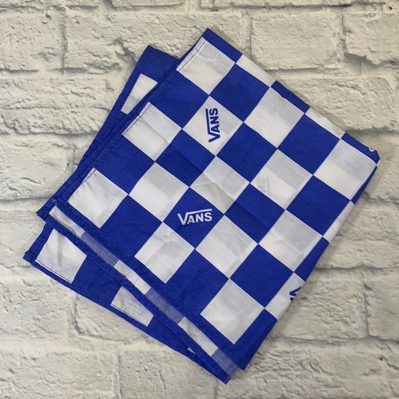 Vans Accessories - Vans checkered bandanna scarf Royal blue & white check